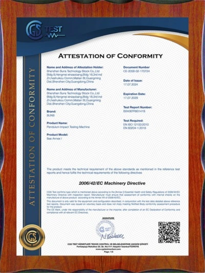 CE Certification - PTM Series