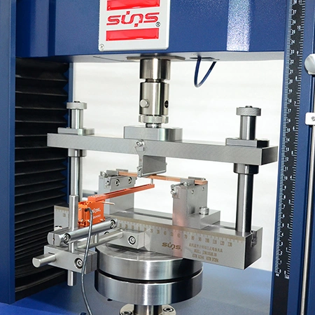 High & Low Temperature Three-point Bending Fixture + Deflectometer